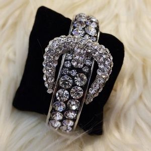 Rhinestone belt bracelet